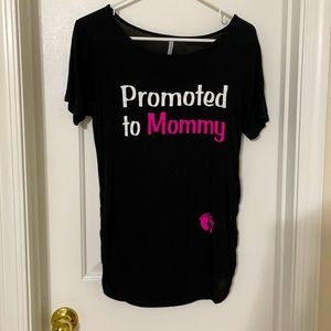Maternity promoted to mommy T-shirt